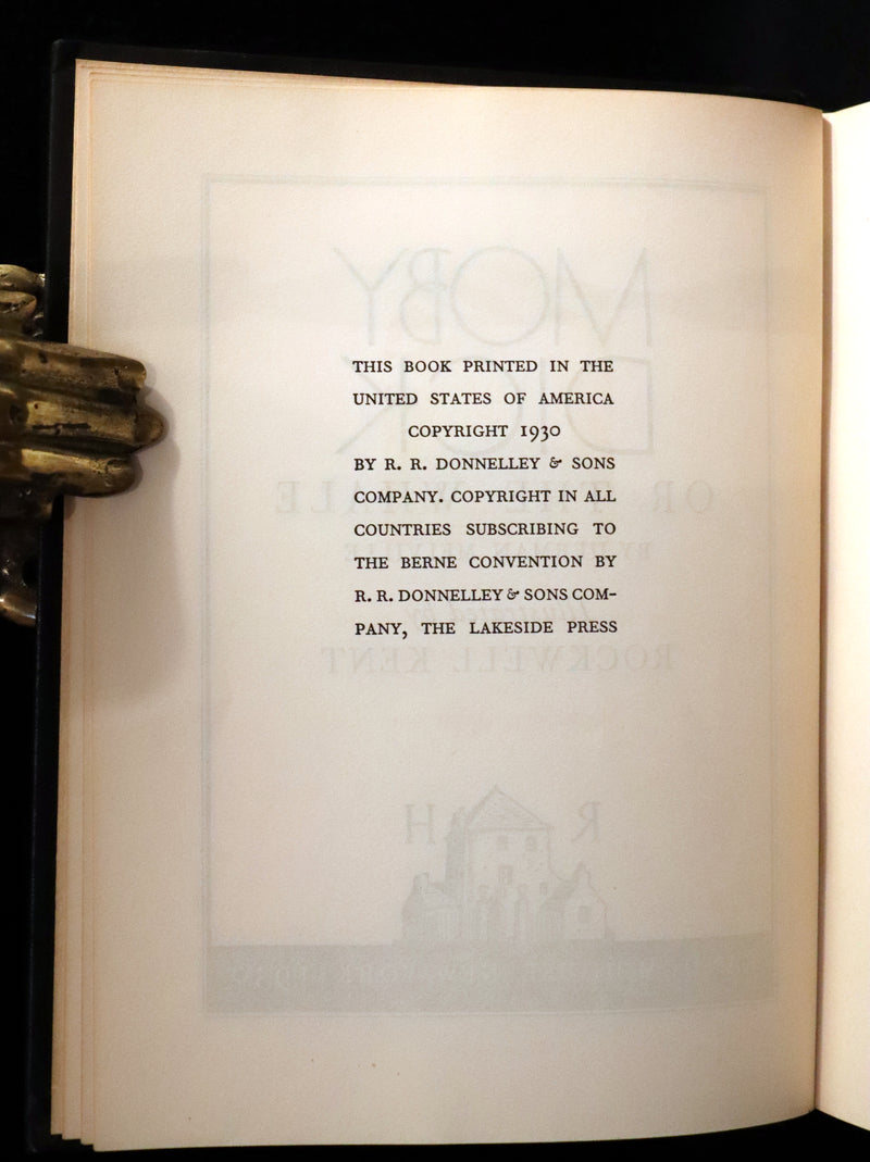 1930 Rare First Edition - MOBY DICK or The Whale by Melville, illustrated by Rockwell Kent.