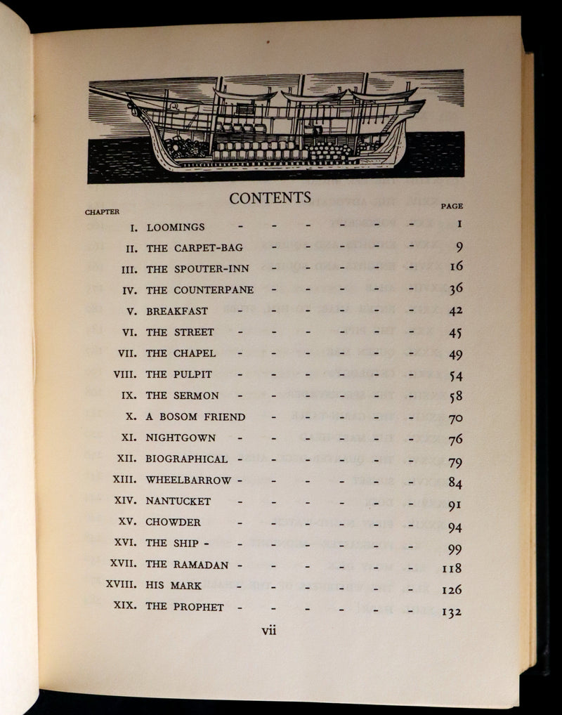 1930 Rare First Edition - MOBY DICK or The Whale by Melville, illustrated by Rockwell Kent.