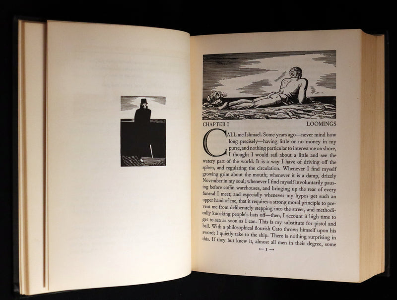 1930 Rare First Edition - MOBY DICK or The Whale by Melville, illustrated by Rockwell Kent.