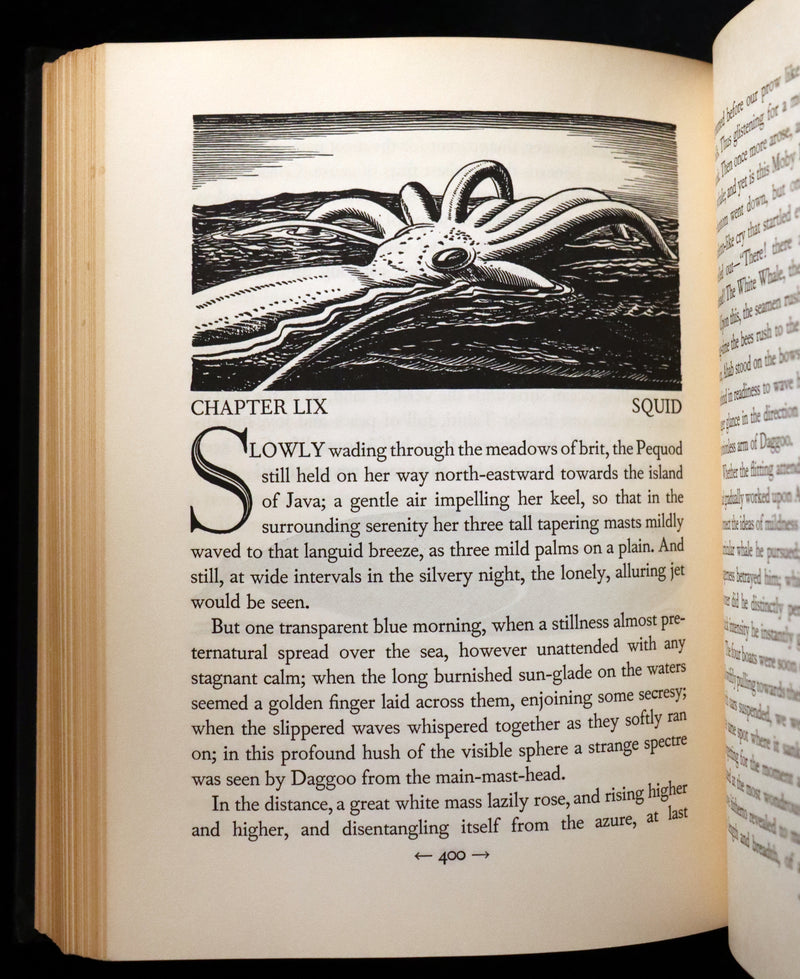 1930 Rare First Edition - MOBY DICK or The Whale by Melville, illustrated by Rockwell Kent.