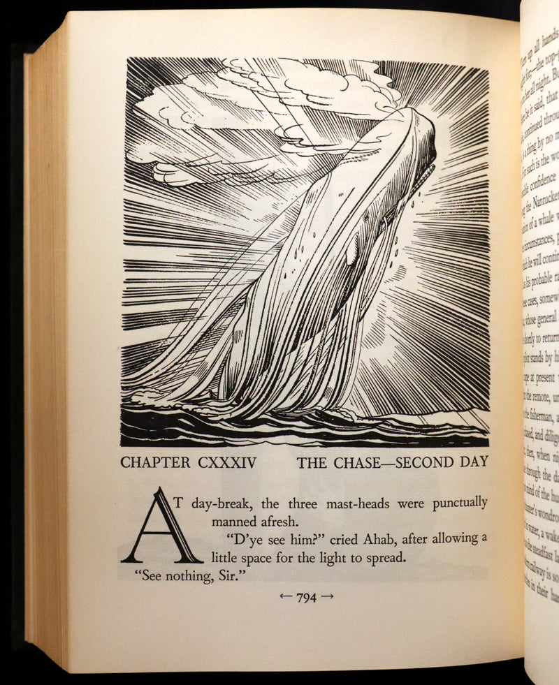 1930 Rare First Edition - MOBY DICK or The Whale by Melville, illustrated by Rockwell Kent.