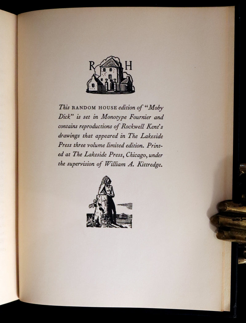 1930 Rare First Edition - MOBY DICK or The Whale by Melville, illustrated by Rockwell Kent.