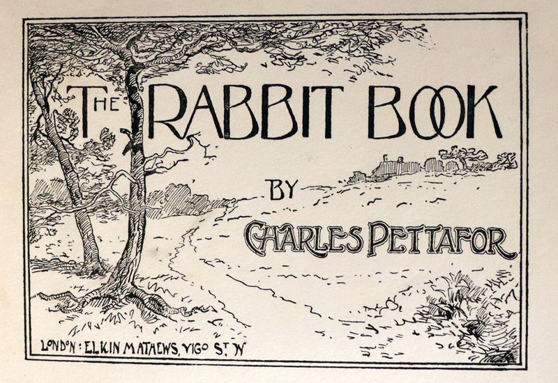 1900 Scarce First Edition - THE RABBIT BOOK written and illustrated Charles R. Pettafor.