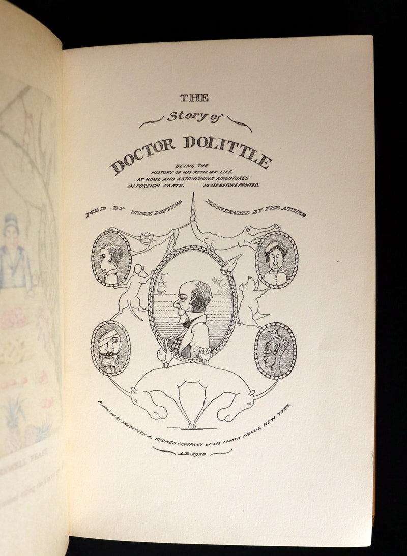 1922 Rare Book - The Story of DOCTOR DOLITTLE told & illustrated by Hugh Lofting.