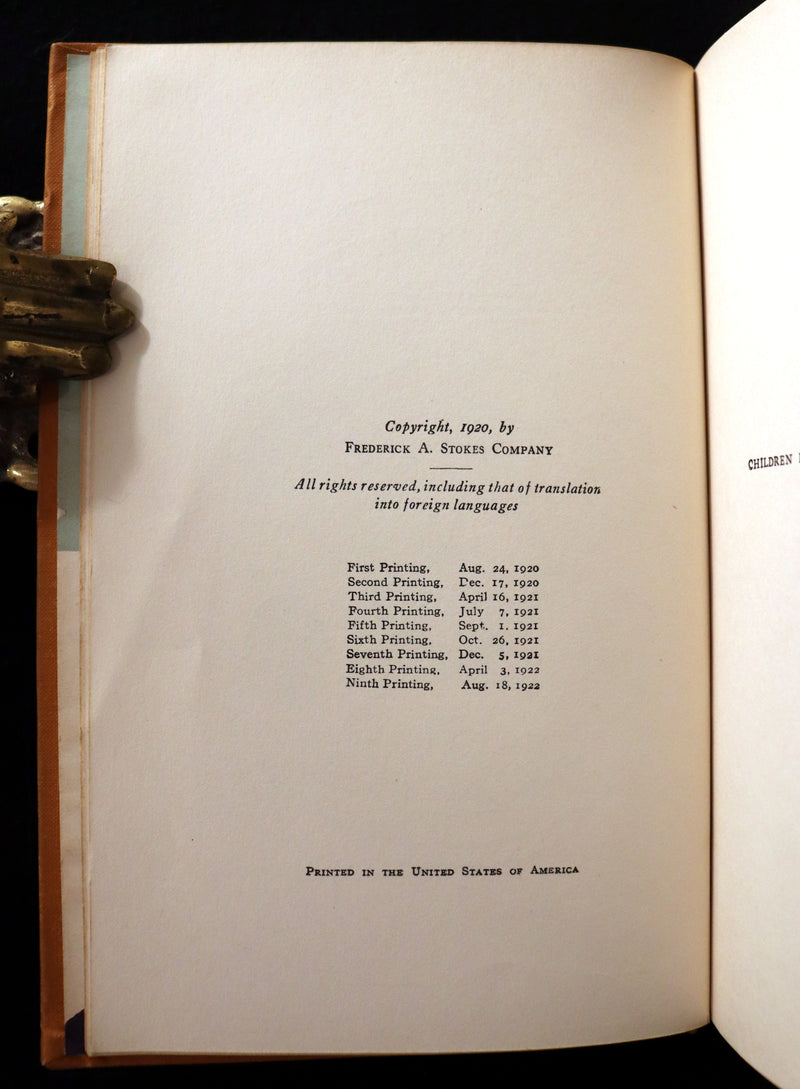 1922 Rare Book - The Story of DOCTOR DOLITTLE told & illustrated by Hugh Lofting.