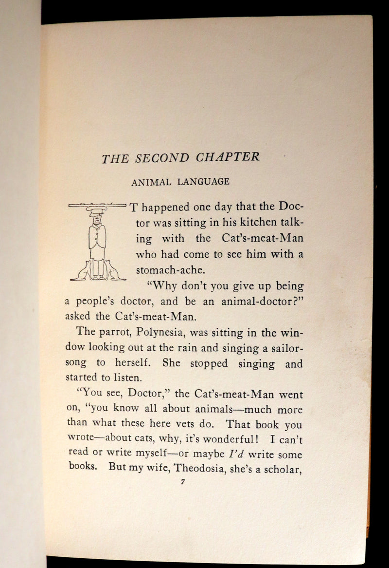 1922 Rare Book - The Story of DOCTOR DOLITTLE told & illustrated by Hugh Lofting.