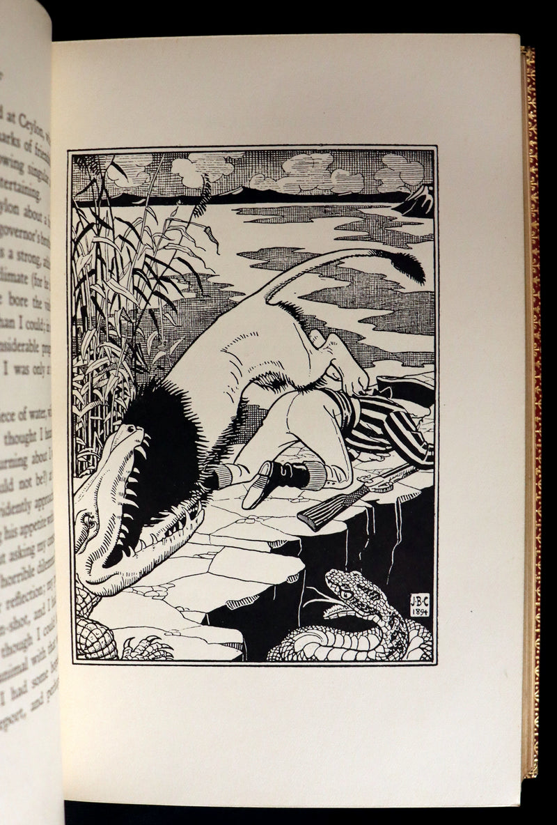 1915 Rare Book bound by Riviere - The Surprising Adventures of Baron MUNCHAUSEN Illustrated by Strang & Clark.