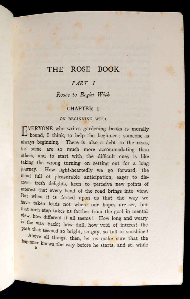 1913 Scarce First Edition - THE ROSE BOOK, A Complete Guide for Amateur Rose Growers by H.H. Thomas.