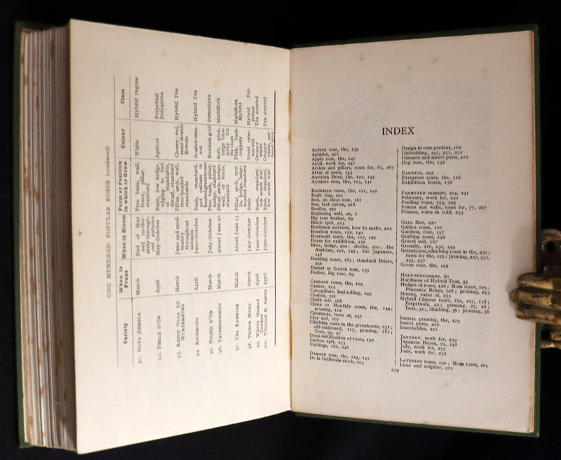 1913 Scarce First Edition - THE ROSE BOOK, A Complete Guide for Amateur Rose Growers by H.H. Thomas.