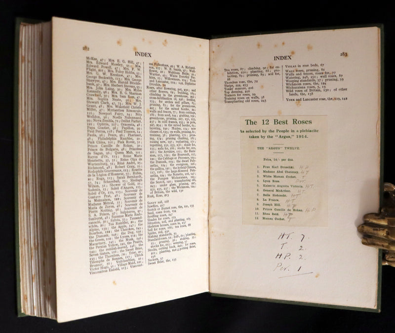 1913 Scarce First Edition - THE ROSE BOOK, A Complete Guide for Amateur Rose Growers by H.H. Thomas.