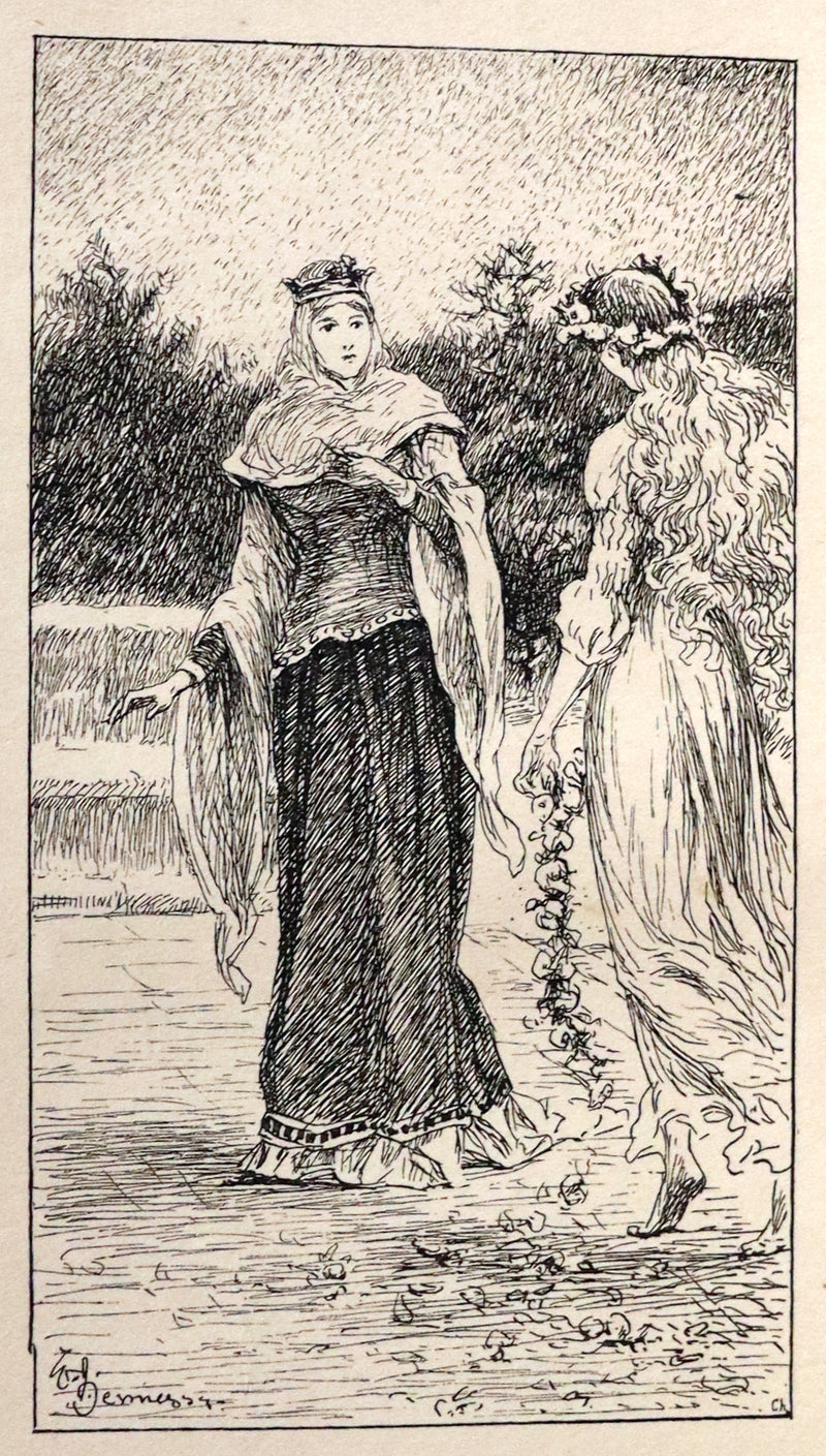 1892 Rare First Edition - AN ENCHANTED GARDEN, Fairy Stories by Mary Louisa Molesworth illustrated by William John Hennessy.