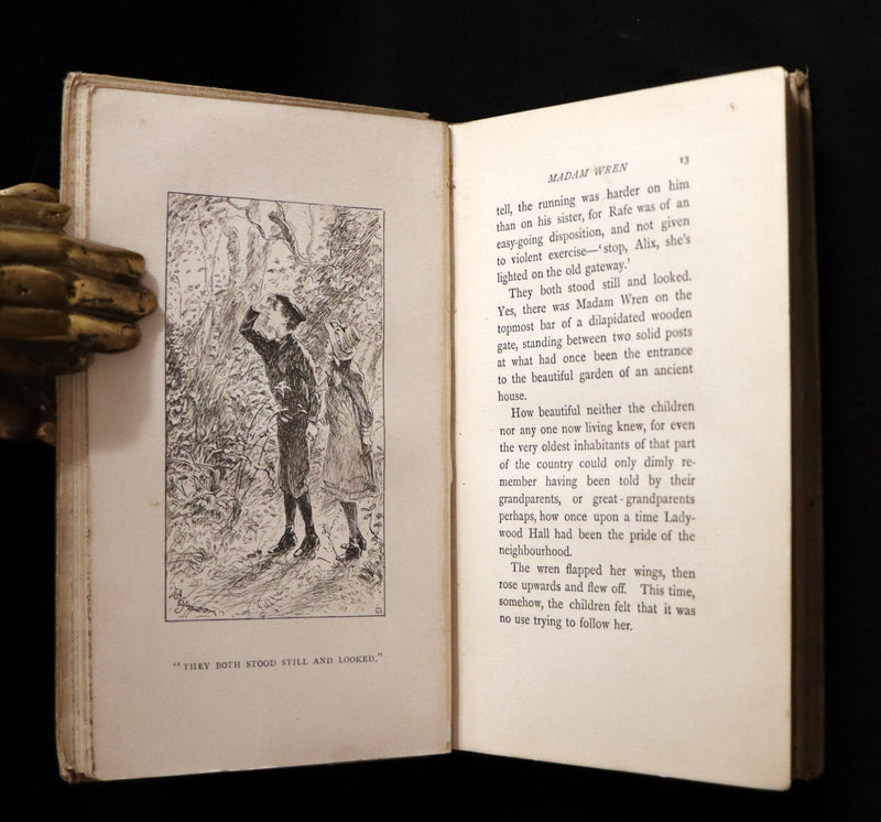 1892 Rare First Edition - AN ENCHANTED GARDEN, Fairy Stories by Mary Louisa Molesworth illustrated by William John Hennessy.