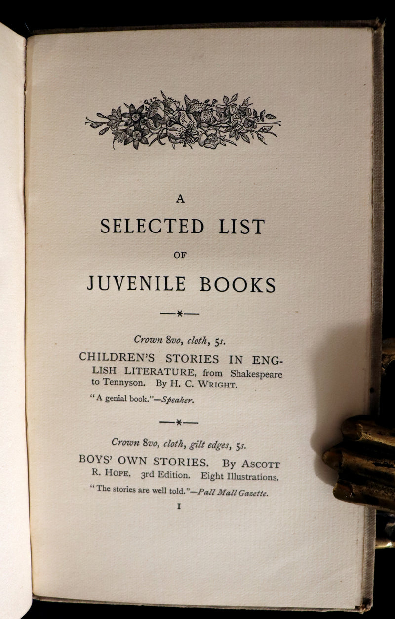 1892 Rare First Edition - AN ENCHANTED GARDEN, Fairy Stories by Mary Louisa Molesworth illustrated by William John Hennessy.