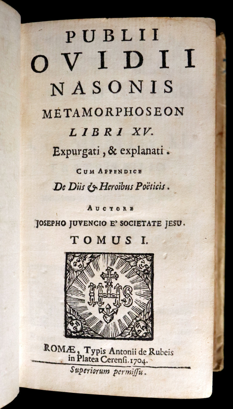 1704 Scarce Latin vellum Edition - OVID's Metamorphoses - Publii Ovidii Nasonis Metamorphoseon libri XV.