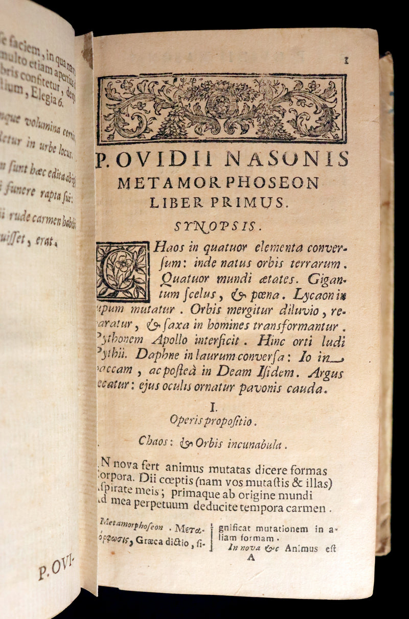 1704 Scarce Latin vellum Edition - OVID's Metamorphoses - Publii Ovidii Nasonis Metamorphoseon libri XV.