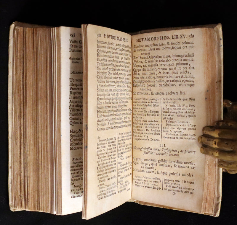 1704 Scarce Latin vellum Edition - OVID's Metamorphoses - Publii Ovidii Nasonis Metamorphoseon libri XV.