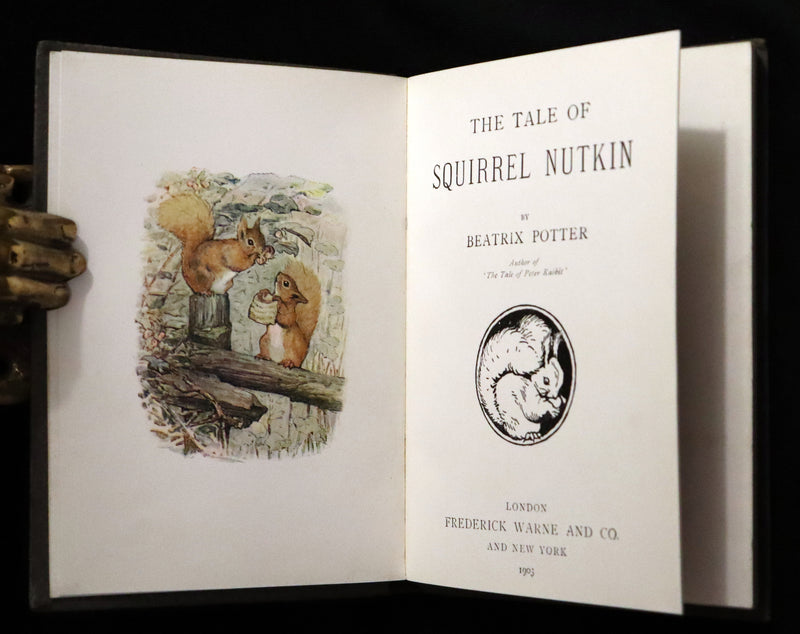 1903 Rare Book - Beatrix Potter - The Tale of Squirrel Nutkin - First Edition, third printing.