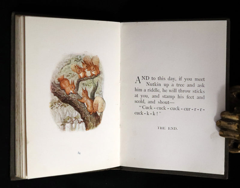 1903 Rare Book - Beatrix Potter - The Tale of Squirrel Nutkin - First Edition, third printing.