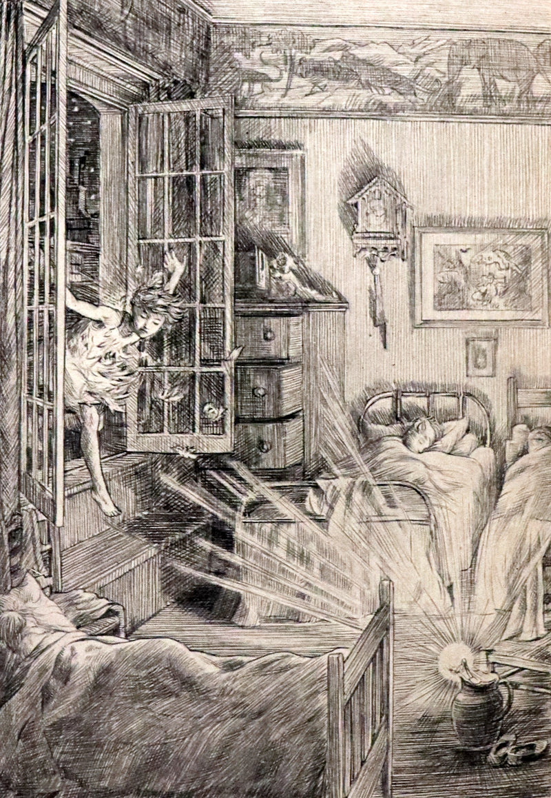 1911 Rare PETER PAN First Edition - PETER and WENDY by J.M. Barrie illustrated by F.D. Bedford.