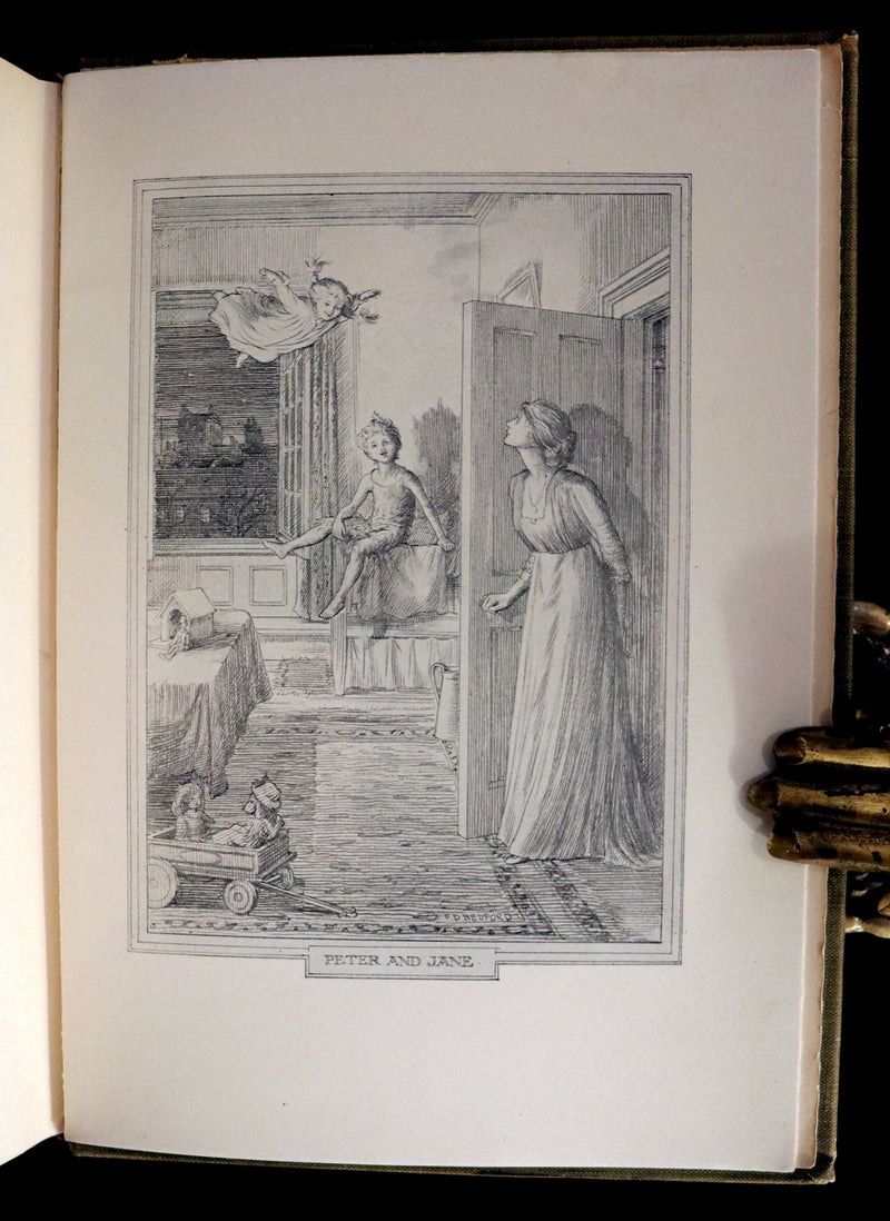 1911 Rare PETER PAN First Edition - PETER and WENDY by J.M. Barrie illustrated by F.D. Bedford.