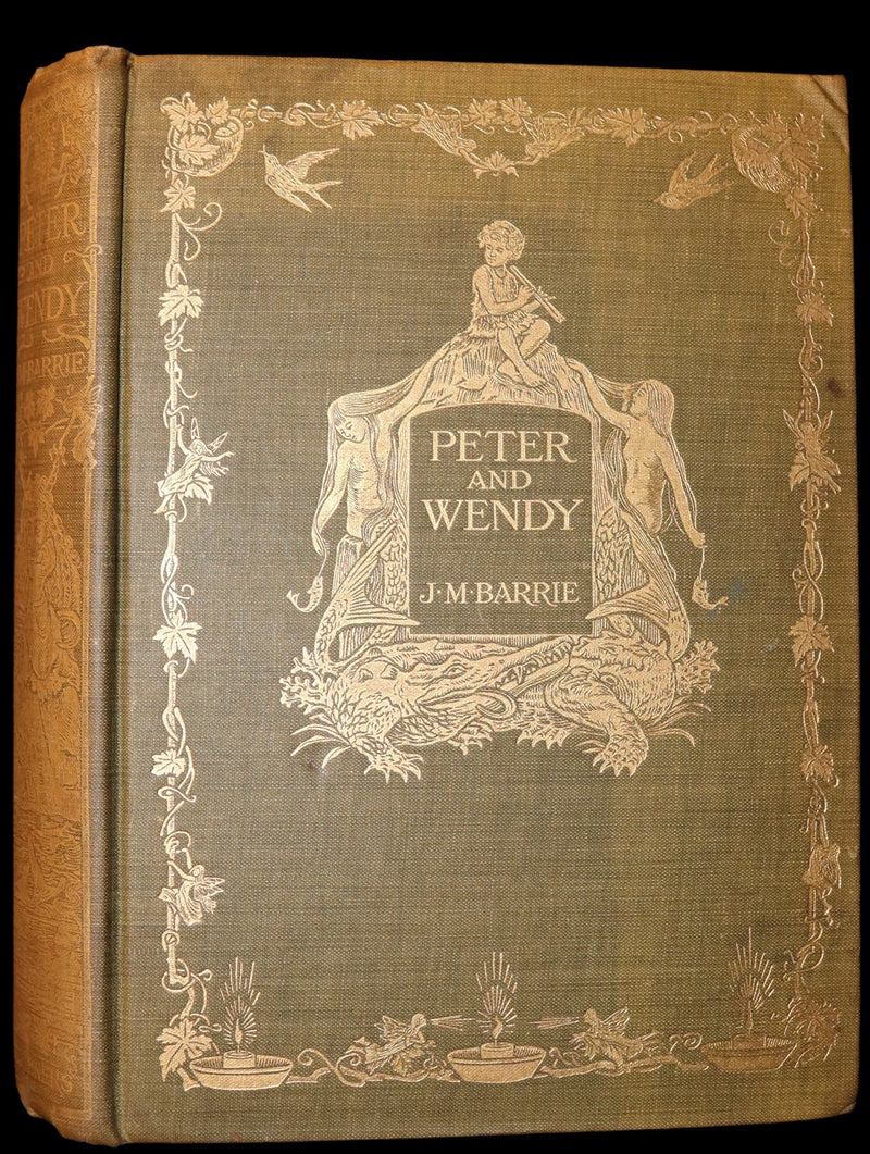 1911 Rare PETER PAN First Edition - PETER and WENDY by J.M. Barrie illustrated by F.D. Bedford.