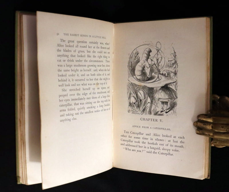 1896 Rare Victorian Book - Alice's Adventures in Wonderland by Lewis Carroll illustrated by John Tenniel.