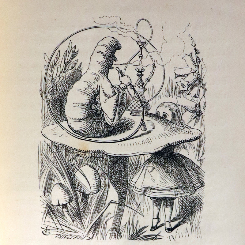 1896 Rare Victorian Book - Alice's Adventures in Wonderland by Lewis Carroll illustrated by John Tenniel.