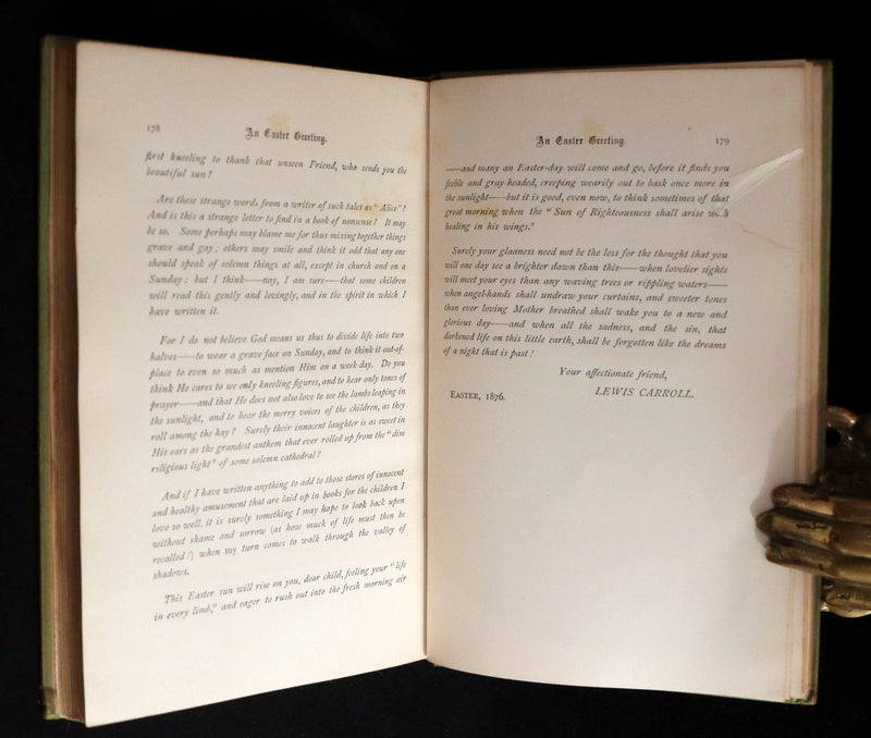 1896 Rare Victorian Book - Alice's Adventures in Wonderland by Lewis Carroll illustrated by John Tenniel.