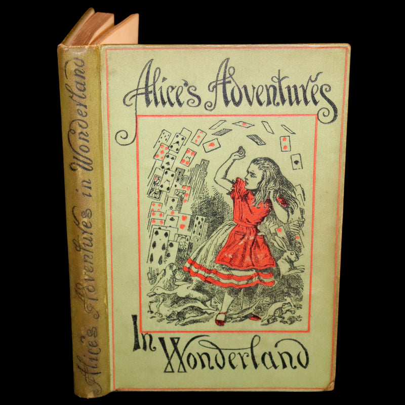 1896 Rare Victorian Book - Alice's Adventures in Wonderland by Lewis Carroll illustrated by John Tenniel.