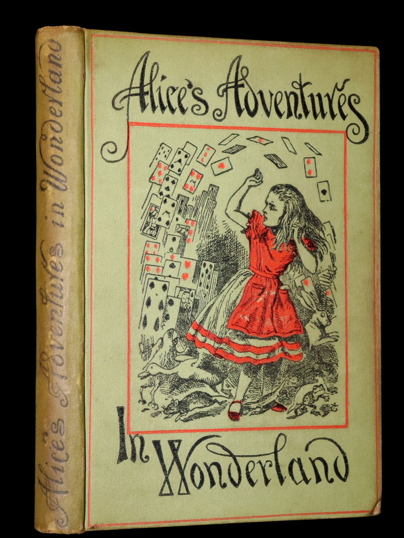 1896 Rare Victorian Book - Alice's Adventures in Wonderland by Lewis Carroll illustrated by John Tenniel.