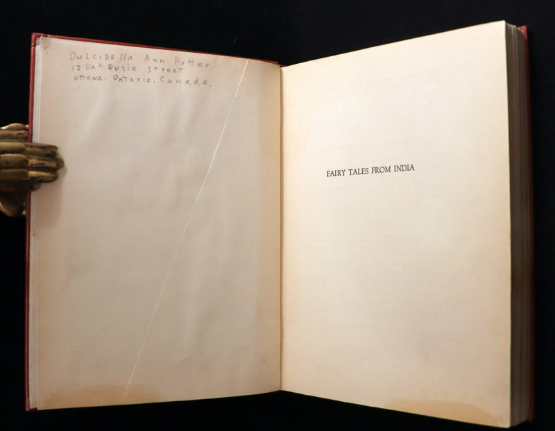 1926 Rare First Edition - Fairy Tales from India edited and illustrated by Katharine Pyle.