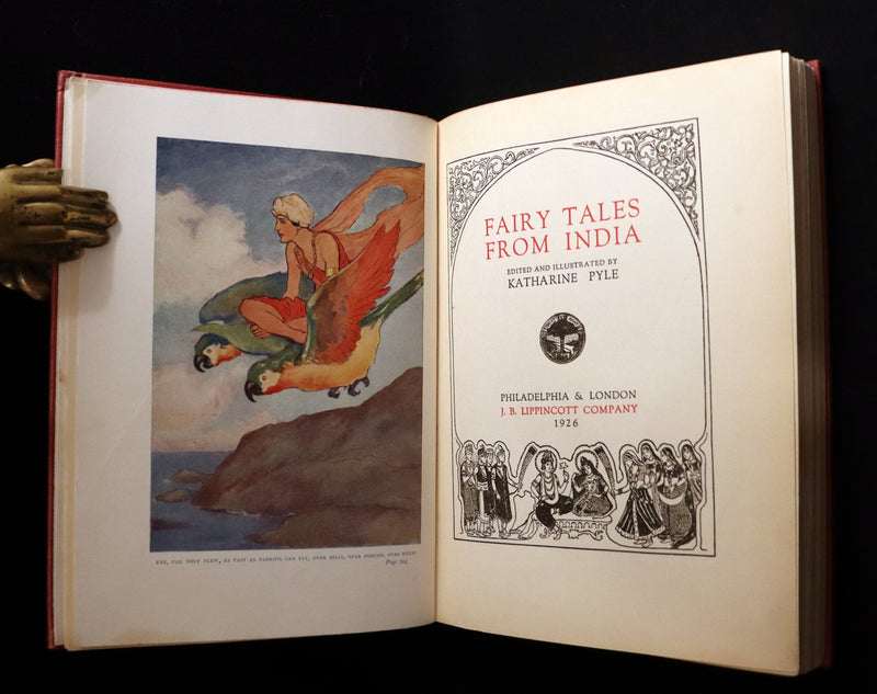 1926 Rare First Edition - Fairy Tales from India edited and illustrated by Katharine Pyle.