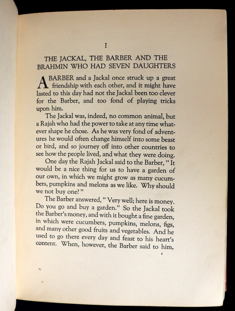 1926 Rare First Edition - Fairy Tales from India edited and illustrated by Katharine Pyle.