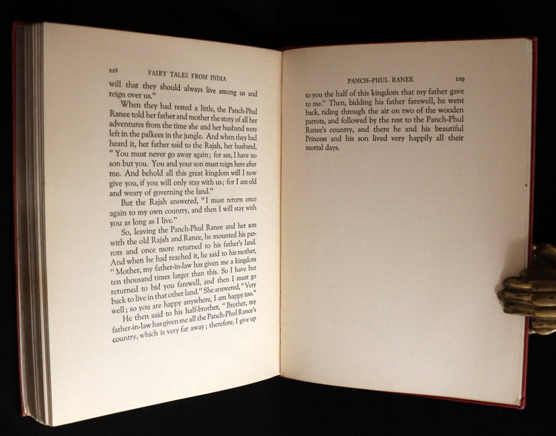 1926 Rare First Edition - Fairy Tales from India edited and illustrated by Katharine Pyle.