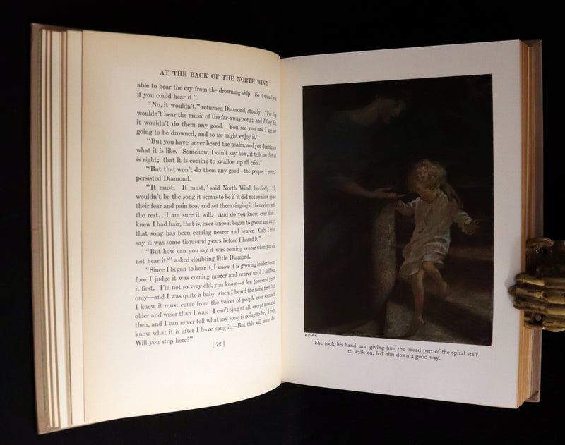 1919 Rare First Edition - AT THE BACK OF THE NORTH WIND, Illustrated by Jessie Willcox Smith.