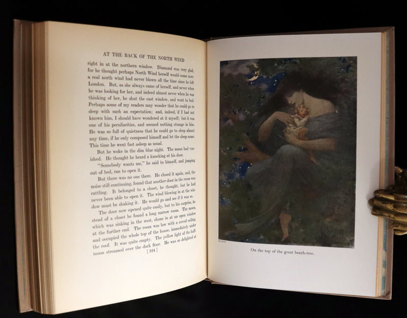 1919 Rare First Edition - AT THE BACK OF THE NORTH WIND, Illustrated by Jessie Willcox Smith.