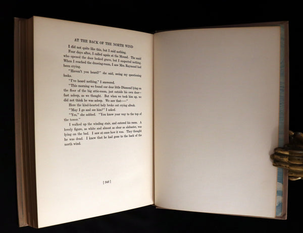 1919 Rare First Edition - AT THE BACK OF THE NORTH WIND, Illustrated by Jessie Willcox Smith.