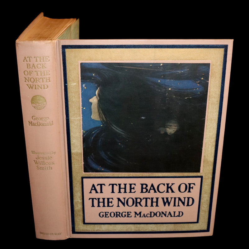 1919 Rare First Edition - AT THE BACK OF THE NORTH WIND, Illustrated by Jessie Willcox Smith.