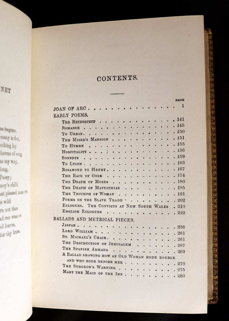 1866 Rare Victorian Book - JOAN OF ARC and Poems by Robert Southey Illustrated by John Gilbert.