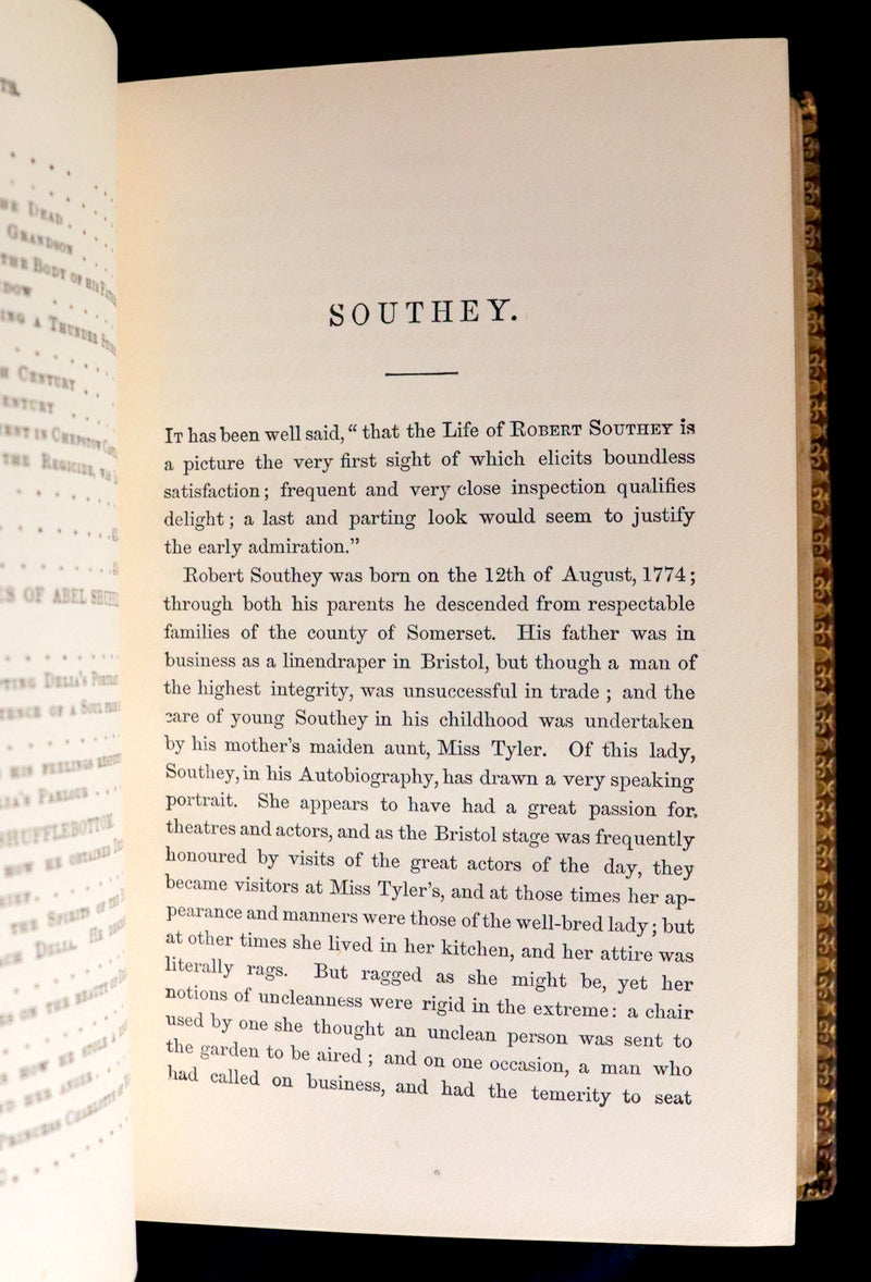 1866 Rare Victorian Book - JOAN OF ARC and Poems by Robert Southey Illustrated by John Gilbert.