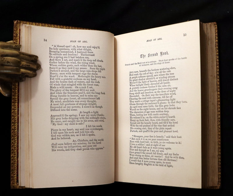1866 Rare Victorian Book - JOAN OF ARC and Poems by Robert Southey Illustrated by John Gilbert.