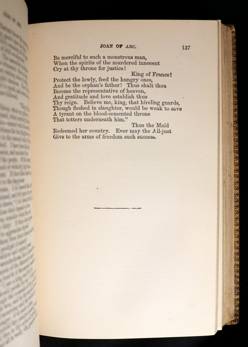1866 Rare Victorian Book - JOAN OF ARC and Poems by Robert Southey Illustrated by John Gilbert.