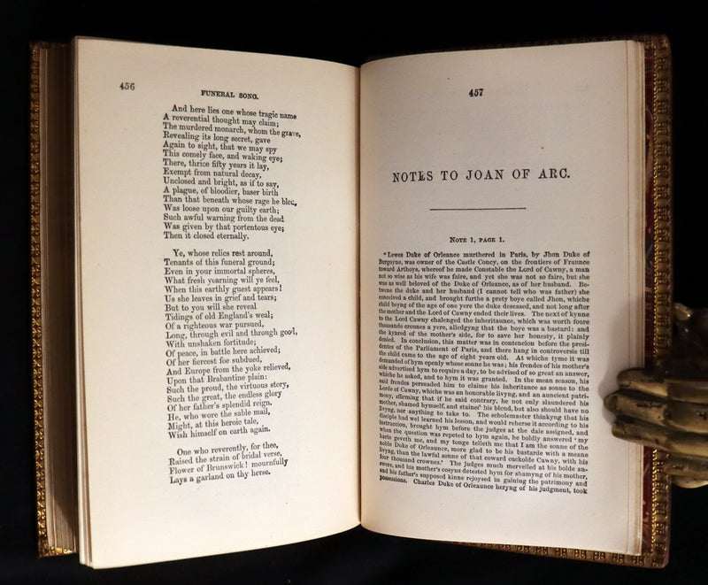 1866 Rare Victorian Book - JOAN OF ARC and Poems by Robert Southey Illustrated by John Gilbert.