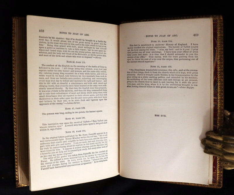 1866 Rare Victorian Book - JOAN OF ARC and Poems by Robert Southey Illustrated by John Gilbert.