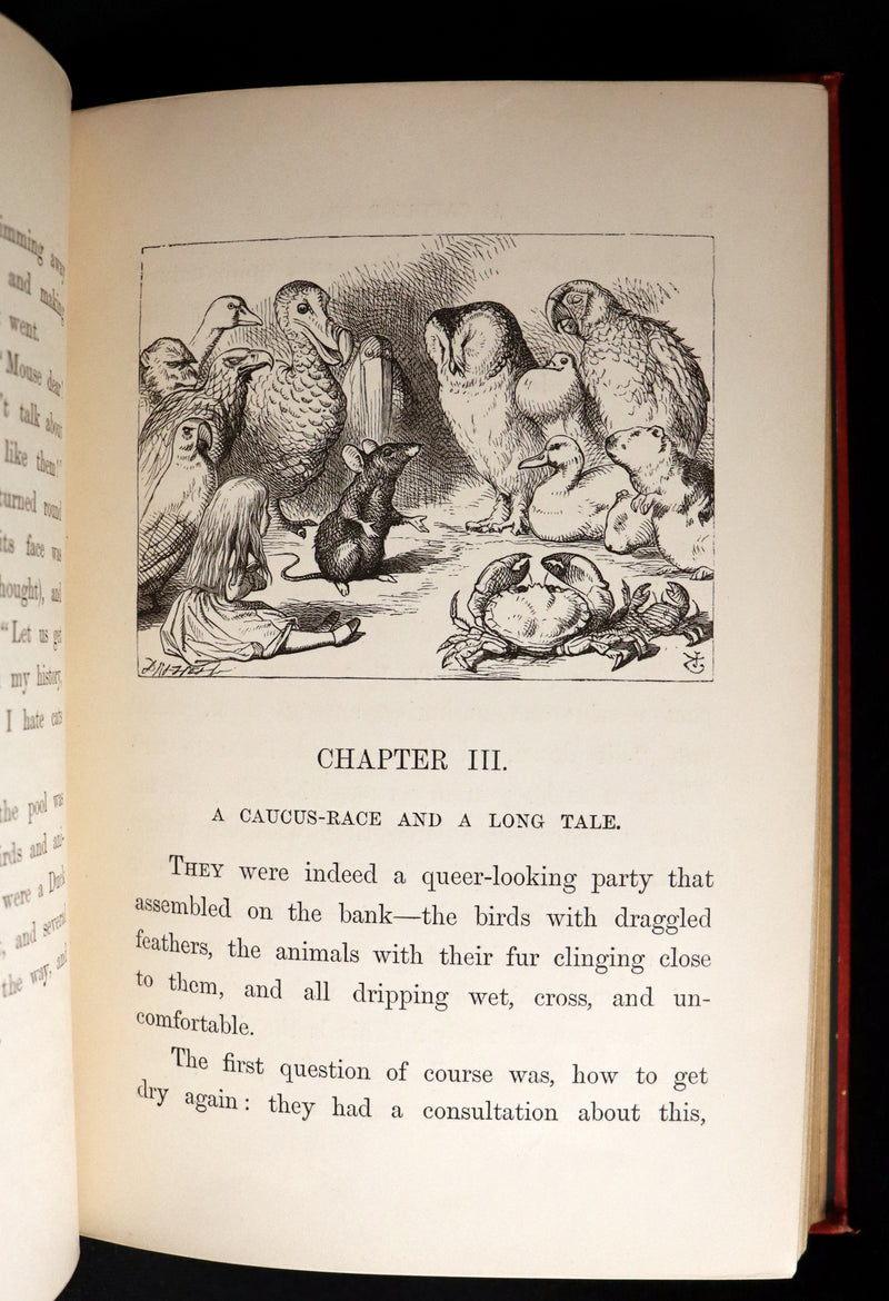 1883 Rare with John Tenniel Signature - Alice's Adventures in Wonderland by Lewis Carroll.