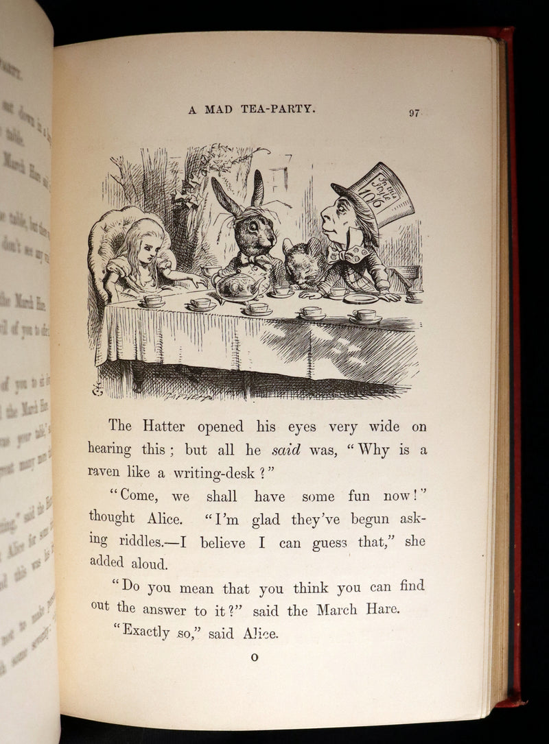 1883 Rare with John Tenniel Signature - Alice's Adventures in Wonderland by Lewis Carroll.