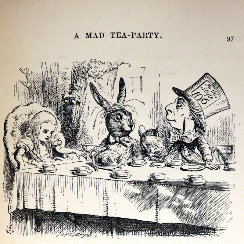 1883 Rare with John Tenniel Signature - Alice's Adventures in Wonderland by Lewis Carroll.