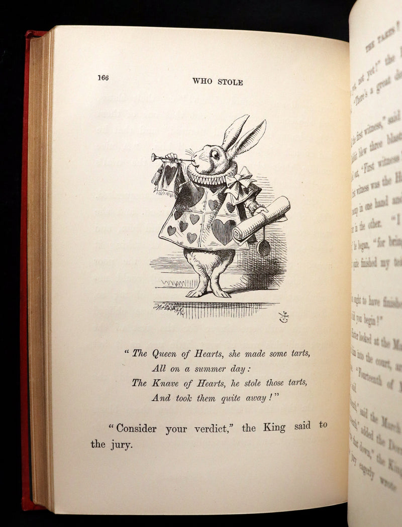 1883 Rare with John Tenniel Signature - Alice's Adventures in Wonderland by Lewis Carroll.