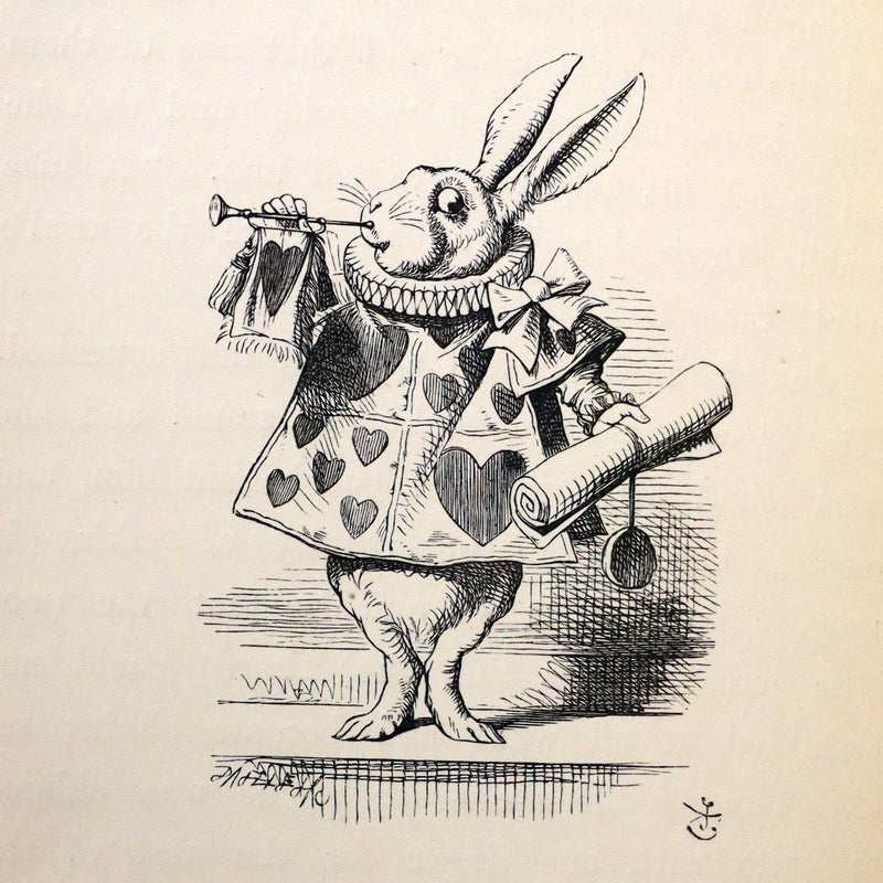 1883 Rare with John Tenniel Signature - Alice's Adventures in Wonderland by Lewis Carroll.