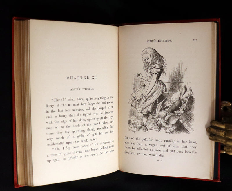 1883 Rare with John Tenniel Signature - Alice's Adventures in Wonderland by Lewis Carroll.